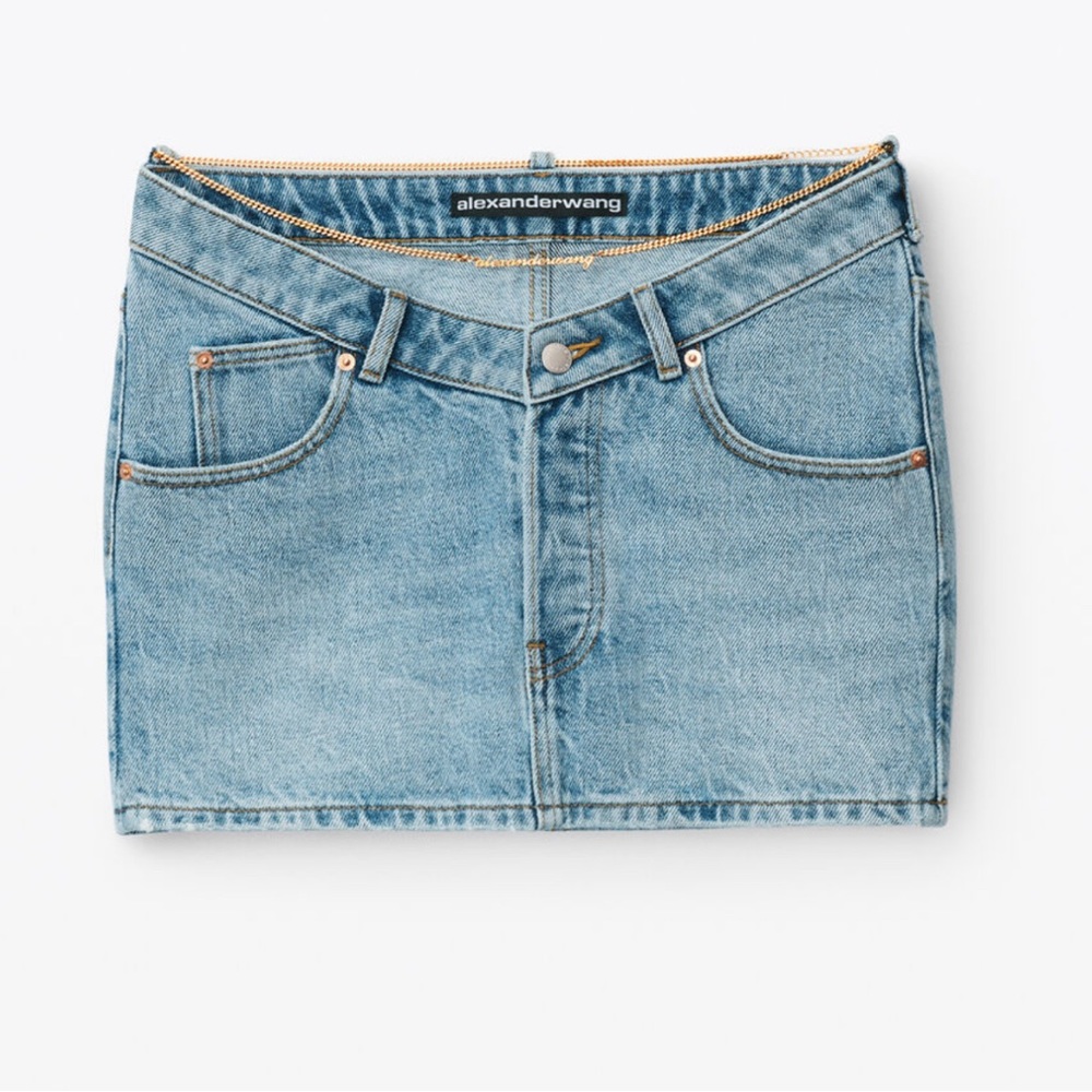 Alexander wang denim skirt size 25